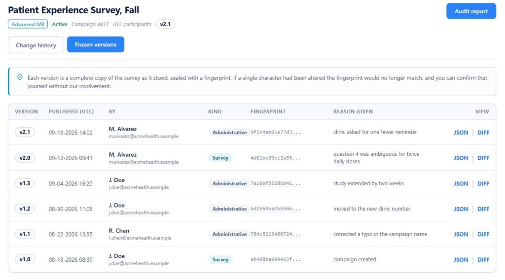How audit trail is logged
